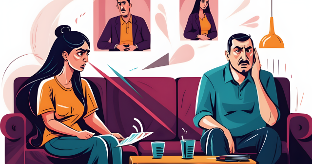 media-2d-illustration-30-years-old-azerbaijani-angry-woman-talks-with-her-husband-about-financial-problems-387395299